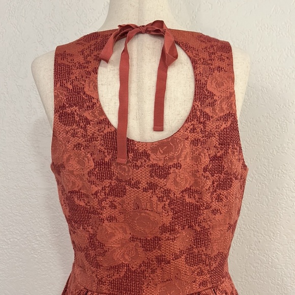The Limited brocade Persimmon party dress , women’s 4 - Picture 7 of 10
